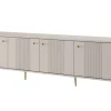 VESPER RTV 187 4D - cashmere mdf / cashmere / złote nogi