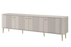 VESPER RTV 187 4D - cashmere mdf / cashmere / złote nogi