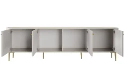 VESPER RTV 187 4D - cashmere mdf / cashmere / złote nogi