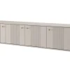 VESPER RTV 187 4D - cashmere mdf / cashmere / złote uchwyty / wisząca