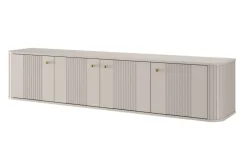 VESPER RTV 187 4D - cashmere mdf / cashmere / złote uchwyty / wisząca