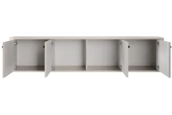 VESPER RTV 187 4D - cashmere mdf / cashmere / czarne uchwyty / wisząca