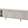 VESPER RTV 187 3D - cashmere mdf / cashmere / czarne nogi