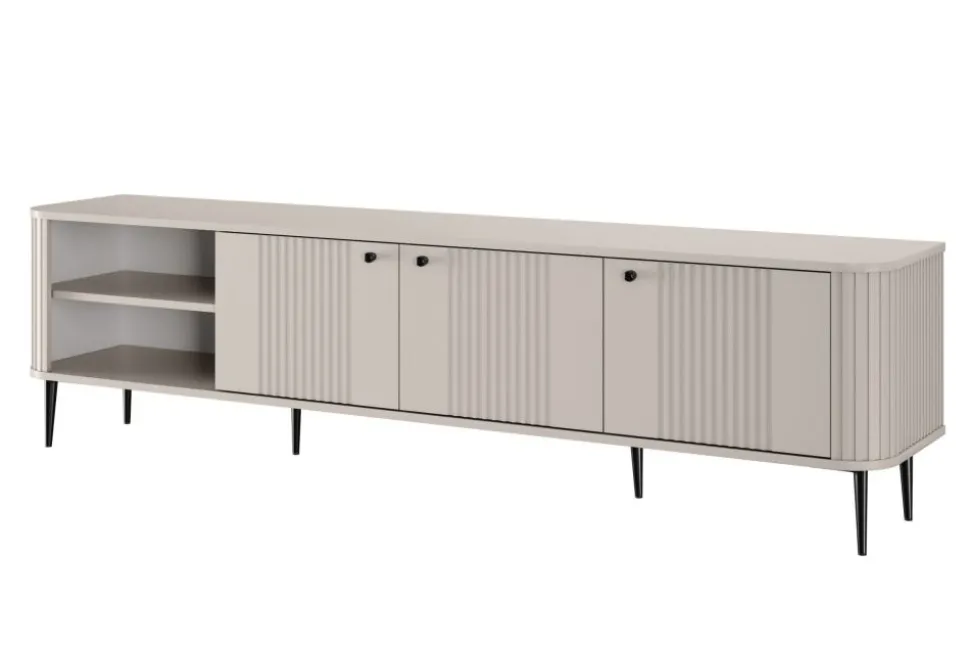 VESPER RTV 187 3D - cashmere mdf / cashmere / czarne nogi