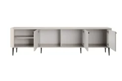 VESPER RTV 187 3D - cashmere mdf / cashmere / czarne nogi