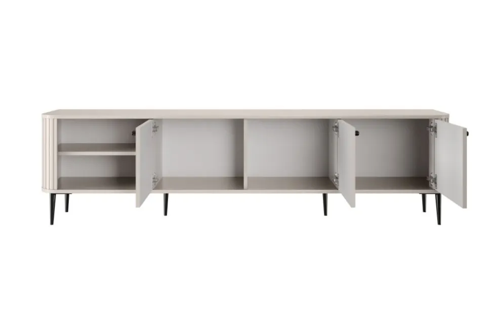 VESPER RTV 187 3D - cashmere mdf / cashmere / czarne nogi