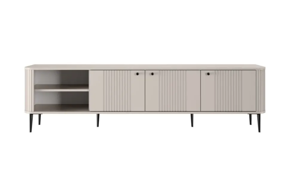 VESPER RTV 187 3D - cashmere mdf / cashmere / czarne nogi