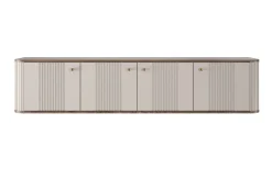VESPER RTV 187 4D - cashmere mdf / orzech / złote uchwyty / wisząca