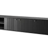 VESPER RTV 187 3D - czarny mdf / czarny mdf / złote uchwyty / wisząca
