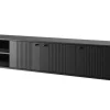 VESPER RTV 187 3D - czarny mdf / czarny mdf / czarne uchwyty / wisząca
