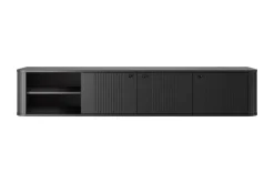 VESPER RTV 187 3D - czarny mdf / czarny mdf / czarne uchwyty / wisząca