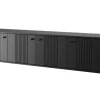 VESPER RTV 187 4D - czarny mdf / czarny mdf / czarne uchwyty / wisząca