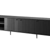VESPER RTV 187 3D - czarny mdf / czarny mdf / czarne nogi