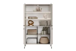 VESPER WITRYNA 103 2D - cashmere mdf / cashmere / czarne nogi