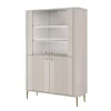 VESPER WITRYNA 103 2D - cashmere mdf / cashmere / złote nogi