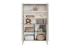 VESPER WITRYNA 103 2D - cashmere mdf / cashmere / złote nogi