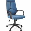 VOYAGER fotel gabinetowy czarny / niebieski1 sztuka