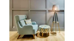 Wajnert sofa uszak Wing w stylu skandic chic