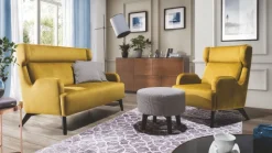 Wajnert sofa uszak Wing w stylu skandic chic