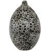 Wazon dekoracyjny w czarno-złote zdobienia 25cm