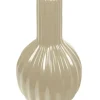 Wazon kremowy w kształcie pąka maku 20x17,5 cm