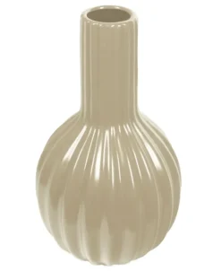 Wazon kremowy w kształcie pąka maku 20x17,5 cm