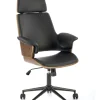 WEBER fotel gabinetowy orzechowy / czarny (1p=1szt)1 sztuka