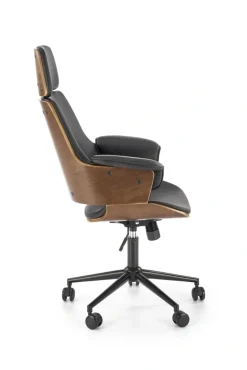 WEBER fotel gabinetowy orzechowy / czarny (1p=1szt)1 sztuka