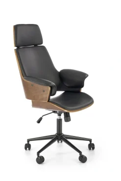 WEBER fotel gabinetowy orzechowy / czarny (1p=1szt)1 sztuka