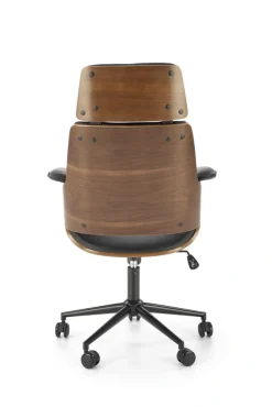 WEBER fotel gabinetowy orzechowy / czarny (1p=1szt)1 sztuka