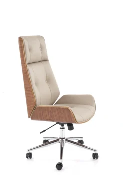 WEBSTER fotel gabinetowy orzechowy/beżowy1 sztuka