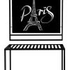 Wieszak loftowy 80-100/210cm metalowy Paris na ubrania i dodatki w minimalistycznym stylu