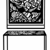 Wieszak loftowy 80-100/210cm metalowy Kwiaty na ubrania i dodatki w minimalistycznym stylu