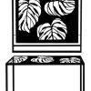 Wieszak loftowy 80-100/210cm metalowy Liście na ubrania i dodatki w minimalistycznym stylu