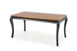 WINDSOR stół rozkładany 160-240x90x76 cm kolor ciemny dąb/czarny (2p=1szt)1 sztuka