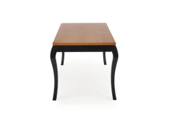 WINDSOR stół rozkładany 160-240x90x76 cm kolor ciemny dąb/czarny (2p=1szt)1 sztuka