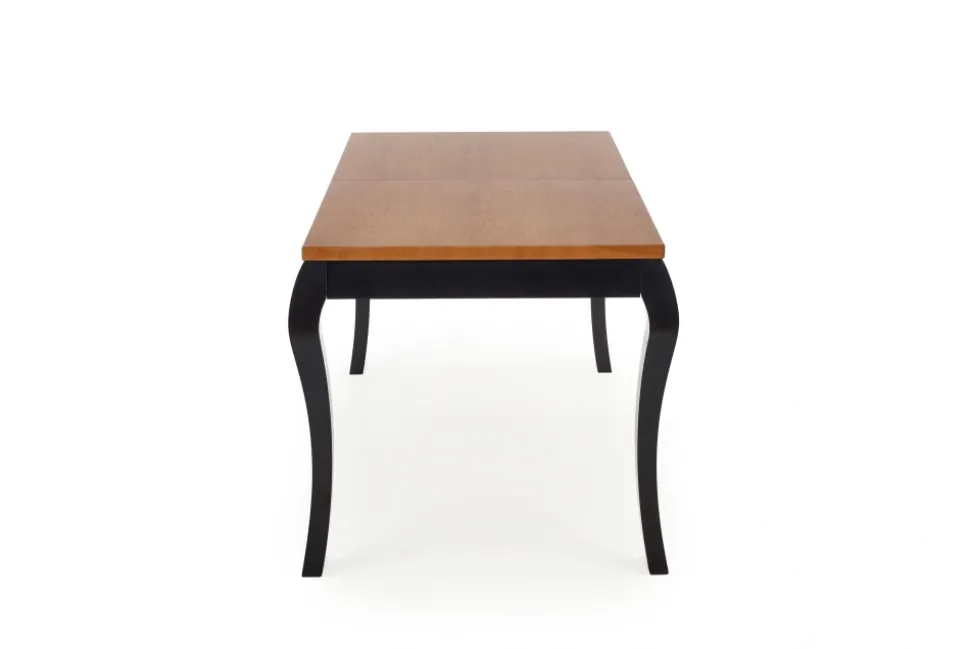 WINDSOR stół rozkładany 160-240x90x76 cm kolor ciemny dąb/czarny (2p=1szt)1 sztuka