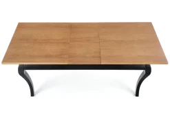 WINDSOR stół rozkładany 160-240x90x76 cm kolor ciemny dąb/czarny (2p=1szt)1 sztuka
