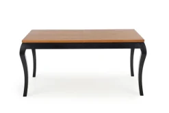 WINDSOR stół rozkładany 160-240x90x76 cm kolor ciemny dąb/czarny (2p=1szt)1 sztuka