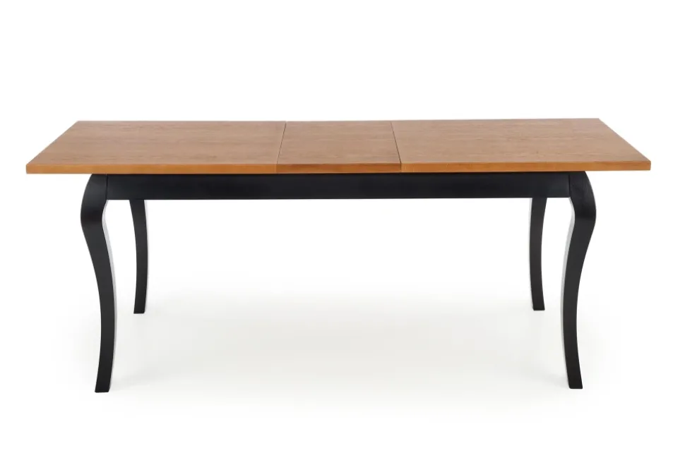 WINDSOR stół rozkładany 160-240x90x76 cm kolor ciemny dąb/czarny (2p=1szt)1 sztuka