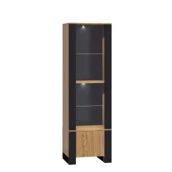 Witryna do salonu Mebelbos Wood 1d1w
