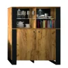 Witryna do salonu Mebelbos Wood 2d