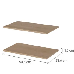 2x Długa dodatkowa półka do komody EA-01, EA-02, EA-03 Lenart EASY EA-04