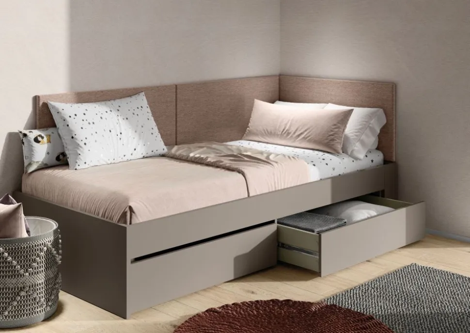 2x Panel tapicerowany na ścianę Woow WO-14 do łóżka młodzieżowego Woow WO-12