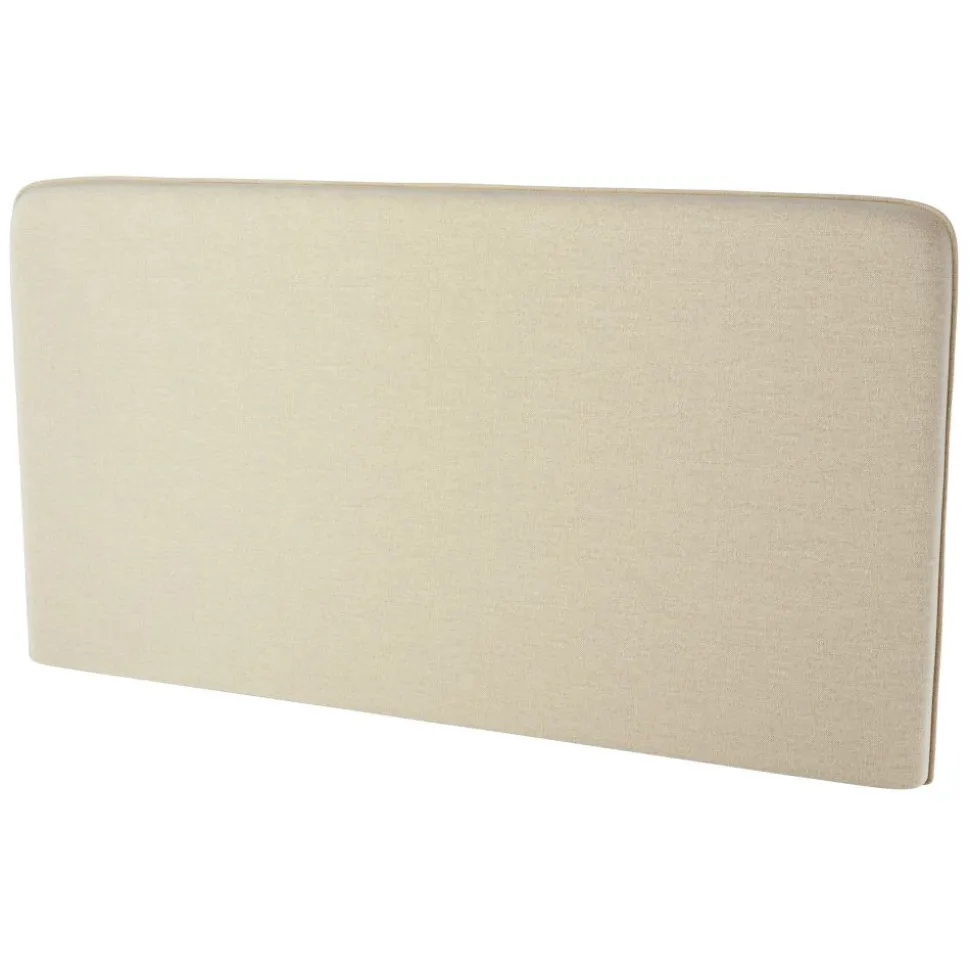 ZAGŁÓWEK TAPICEROWANY BEŻOWY do półkotapczanu BED CONCEPT Lenart TKANINA ART 82610