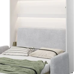 ZAGŁÓWEK TAPICEROWANY GRANATOWY do półkotapczanu BED CONCEPT Lenart TKANINA SOLO 263