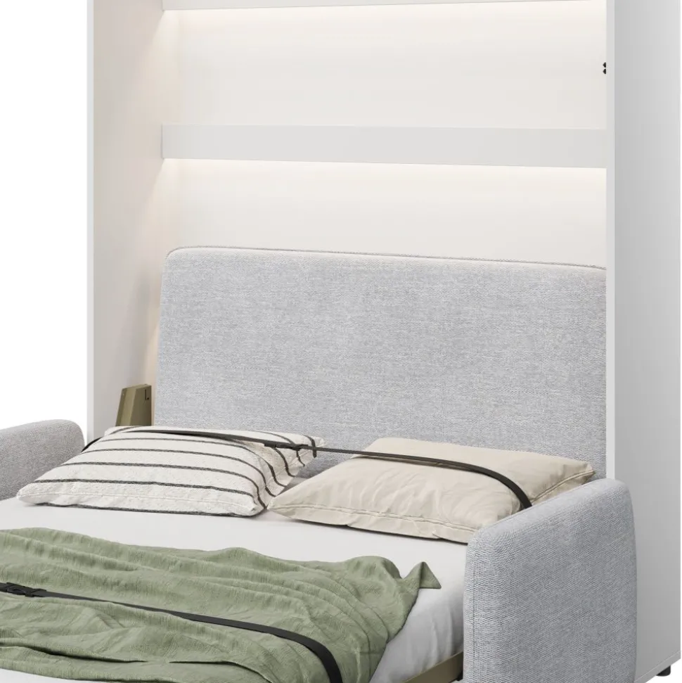 ZAGŁÓWEK TAPICEROWANY GRANATOWY do półkotapczanu BED CONCEPT Lenart TKANINA SOLO 263