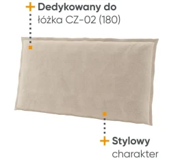 Zagłówki tapicerowane Lenart Cozy CZ-07 beżowe