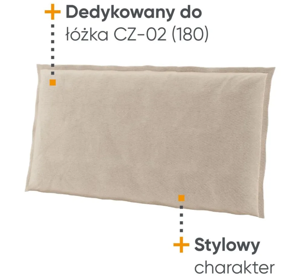 Zagłówki tapicerowane Lenart Cozy CZ-07 beżowe